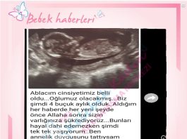 Oğlumuz olacakmış!