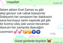 Her dakikasını her saniyesini sana borçluyuz