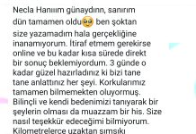 Ben şoktan size yazamadım hala gerçekliğine inanamıyorum