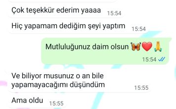 Hiç yapamam dediğim şeyi yaptım!
