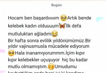 İlk defa mutluluktan ağladım
